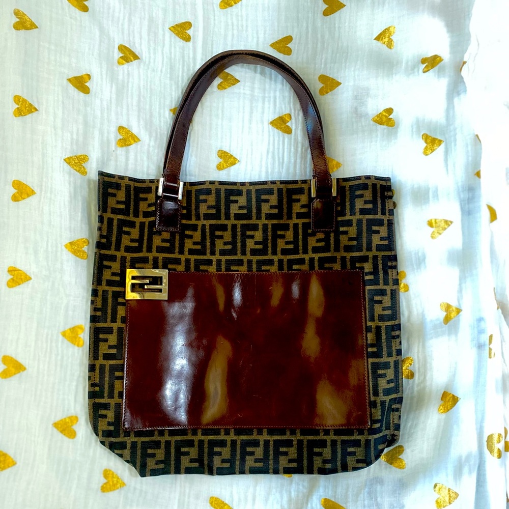 💯Authentic Vintage Fendi Zucca